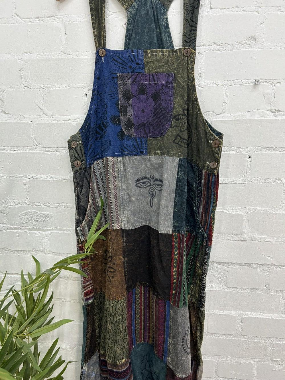 Patch And Print Dress