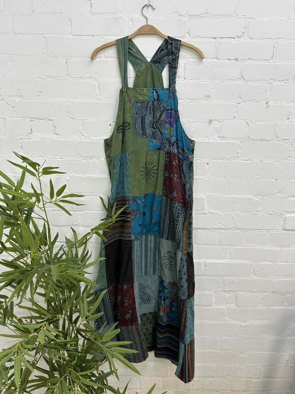 Patch And Print Dress