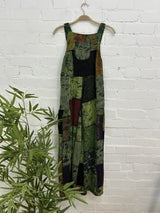 Patch And Print Dungarees
