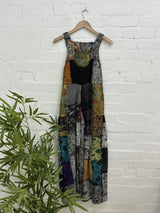 Patch And Print Dungarees