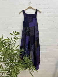 Patch And Print Dungarees