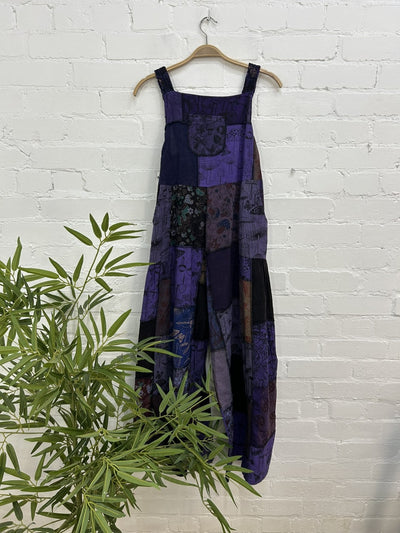 Patch And Print Dungarees