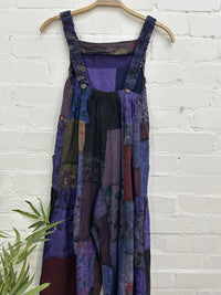 Patch And Print Dungarees
