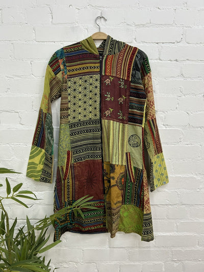 Print And Patch Long Jacket