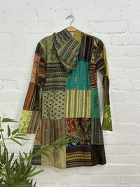 Print And Patch Long Jacket