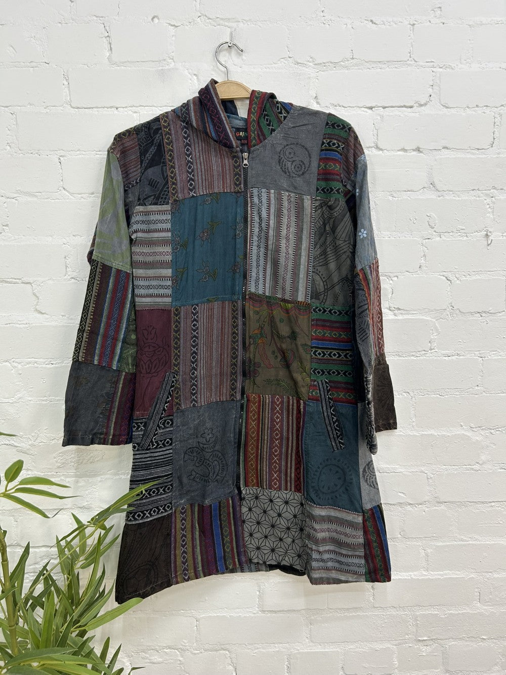 Print And Patch Long Jacket