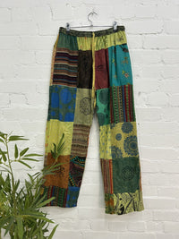 Print And Patch Trousers