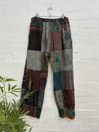 Print And Patch Trousers