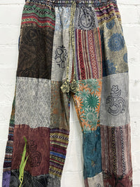 Print And Patch Trousers