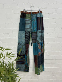 Print And Patch Trousers