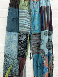 Print And Patch Trousers