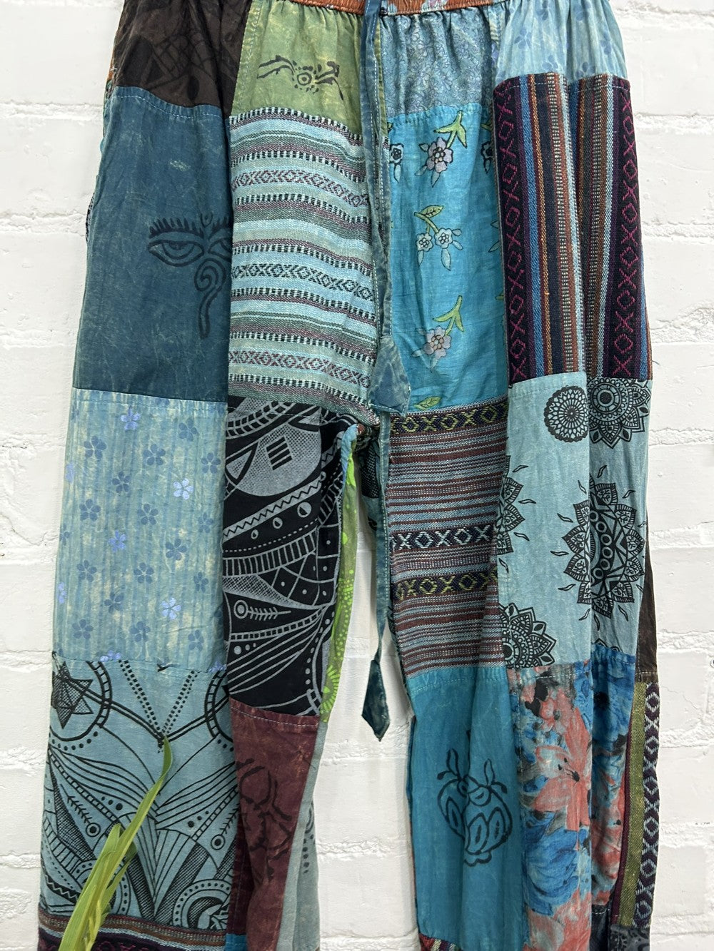 Print And Patch Trousers