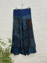 Long Mixed Patch Trousers