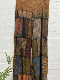 Long Mixed Patch Trousers