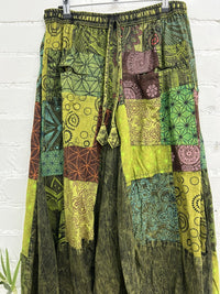 Long Skirt Mixed Patches