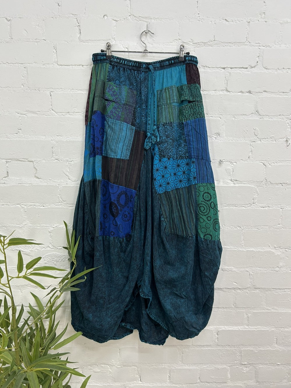 Long Skirt Mixed Patches