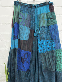 Long Skirt Mixed Patches