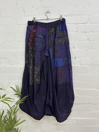 Long Skirt Mixed Patches