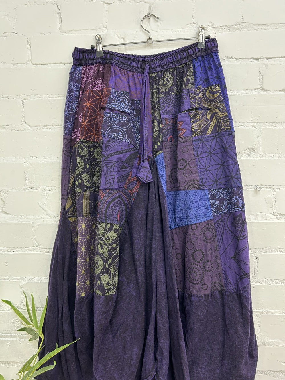 Long Skirt Mixed Patches