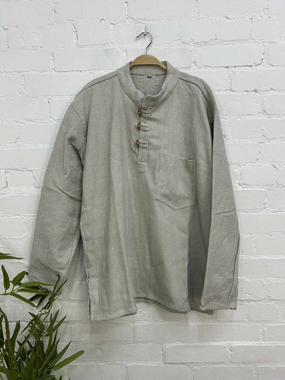 Thick Woven Cotton Shirt