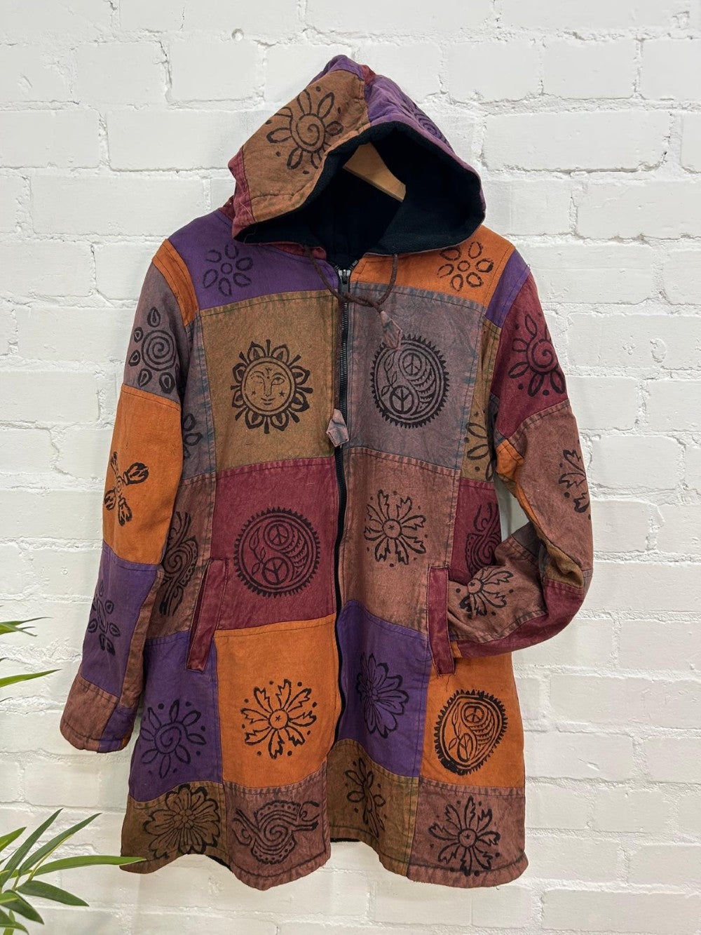 Block Print Long Lined Jacket