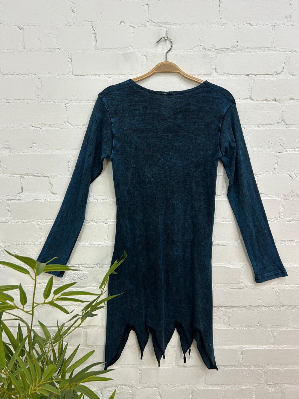 Long Sleeve Embroidered Short Dress