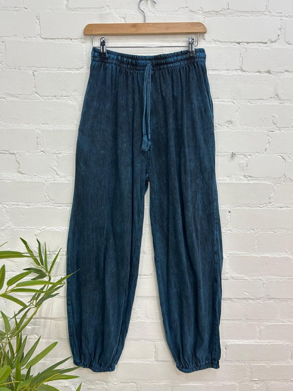 Stonewashed Harem Trousers