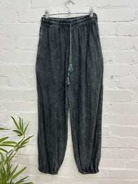 Stonewashed Harem Trousers