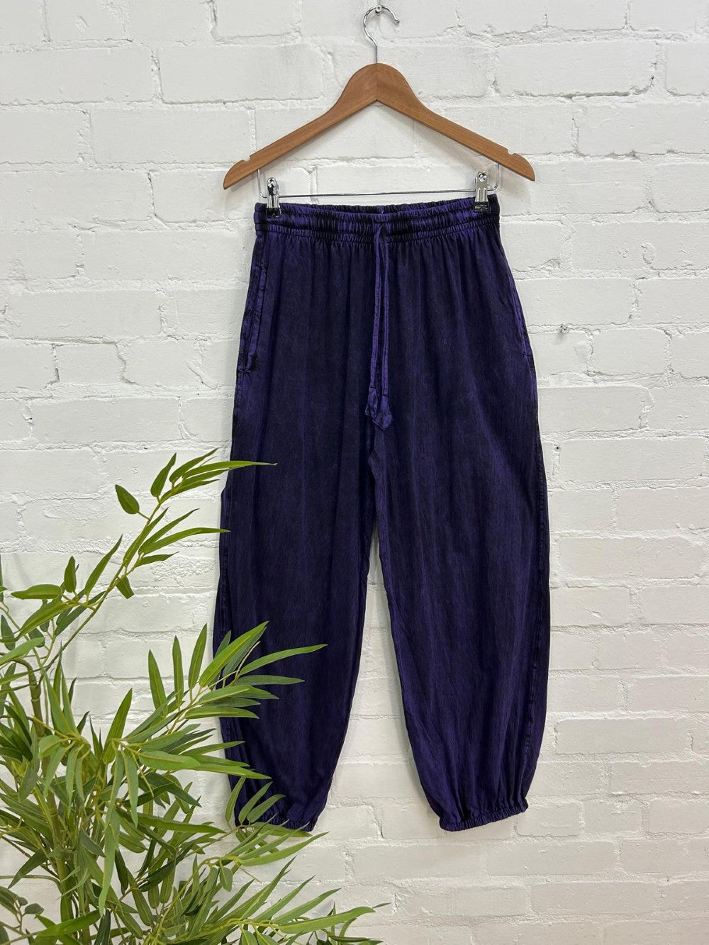 Stonewashed Harem Trousers