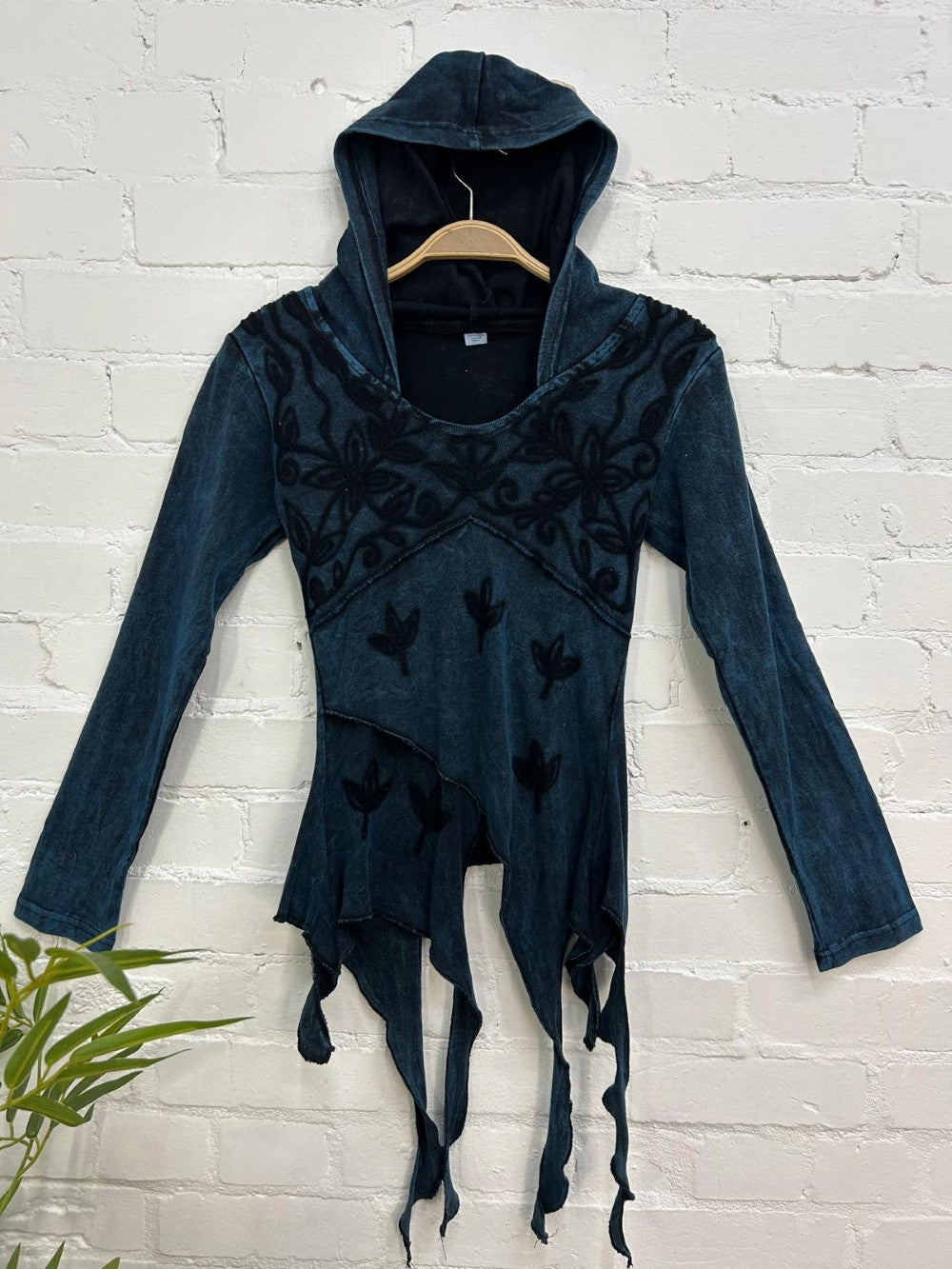 Long Sleeve Embroidered Hoodie