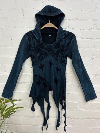 Long Sleeve Embroidered Hoodie