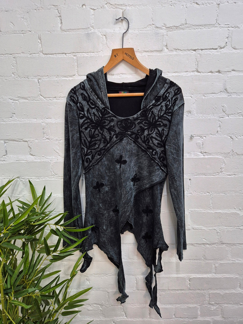 Long Sleeve Embroidered Hoodie