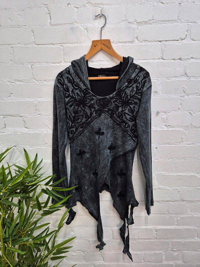 Long Sleeve Embroidered Hoodie