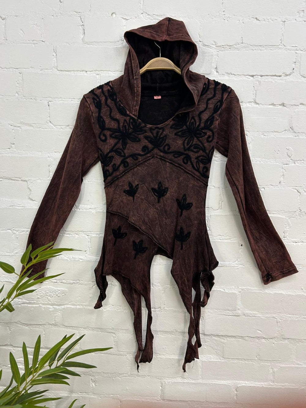 Long Sleeve Embroidered Hoodie