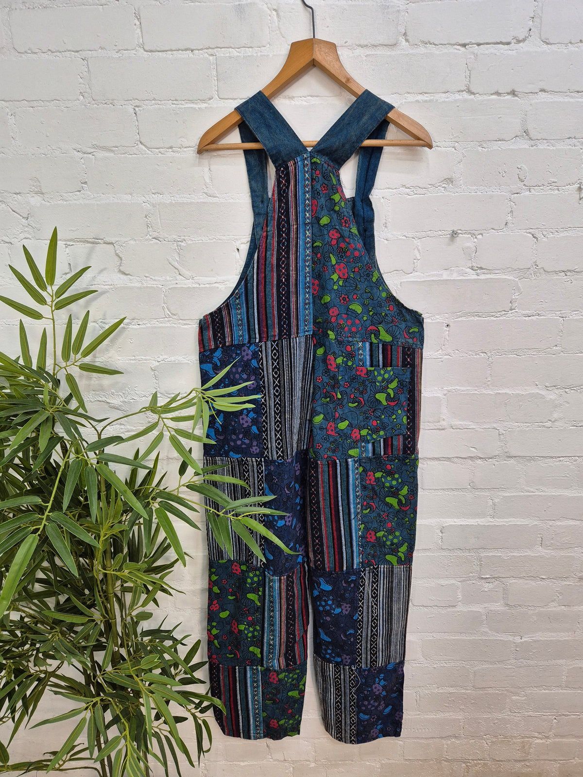 Patchwork Gheri Dungarees