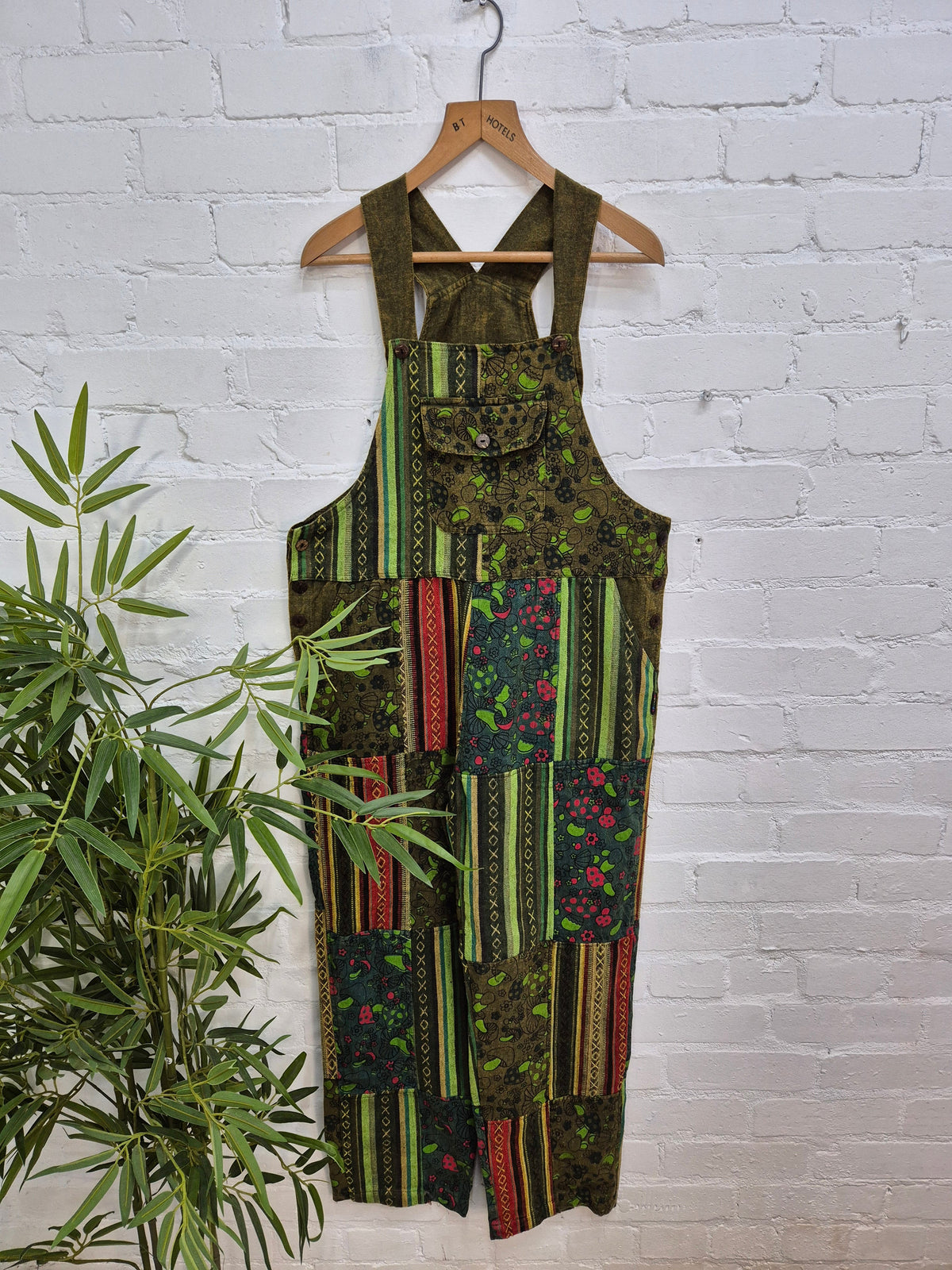 Patchwork Gheri Dungarees