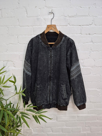 Stonewashed Fleece Lined Jacket