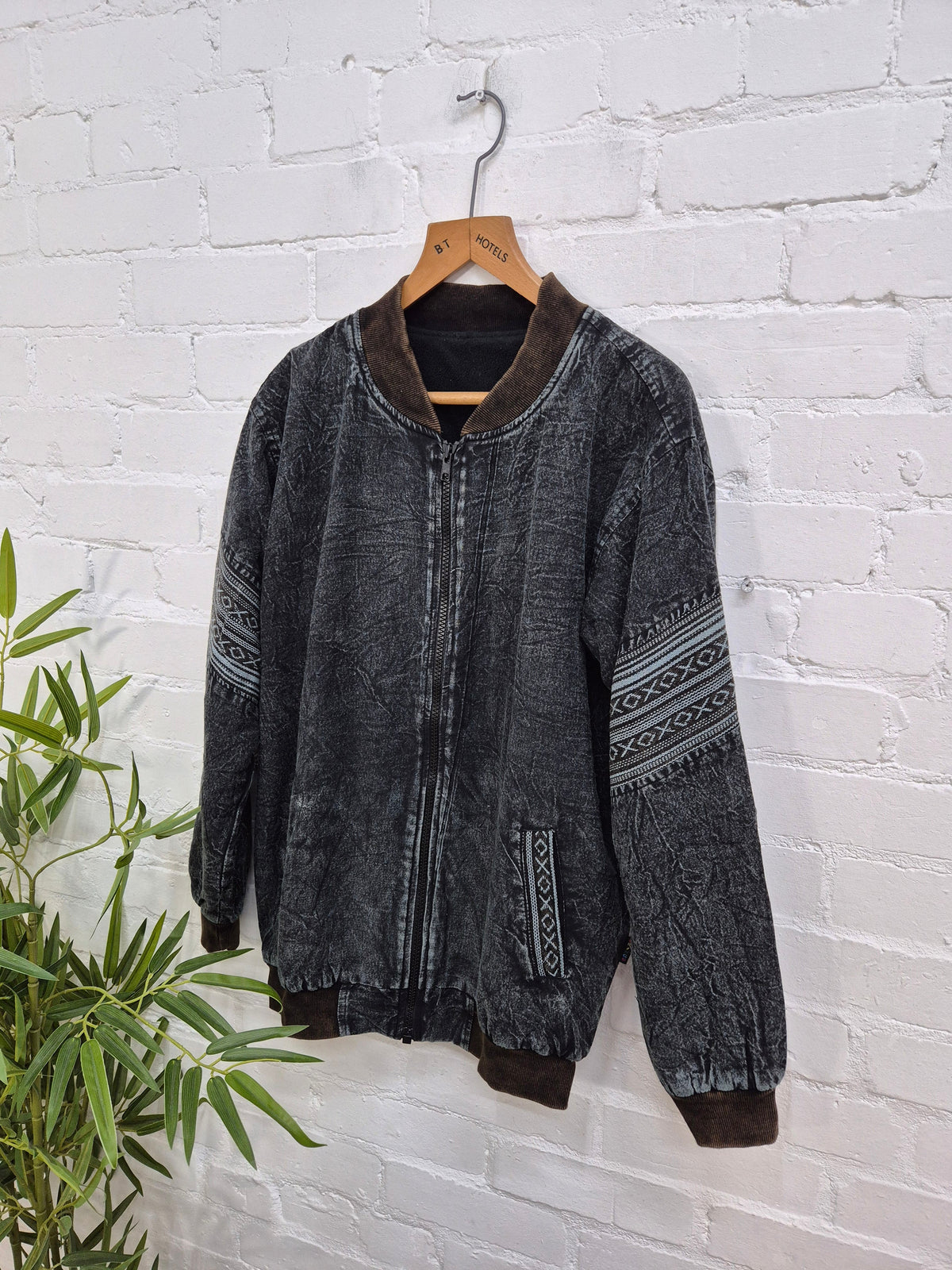 Stonewashed Fleece Lined Jacket
