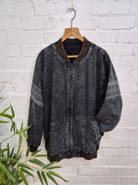 Stonewashed Fleece Lined Jacket