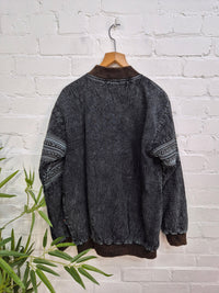 Stonewashed Fleece Lined Jacket
