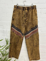 Stonewashed Trousers Straight