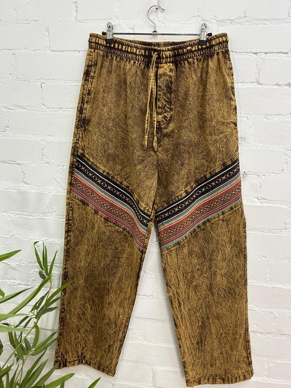 Stonewashed Trousers Straight