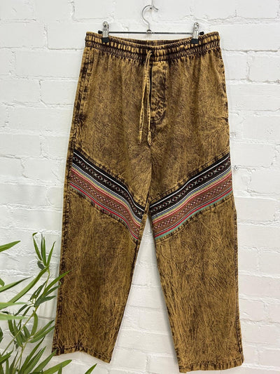Stonewashed Trousers Straight