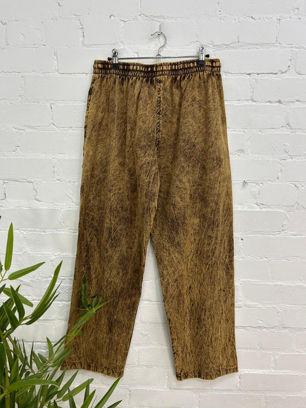 Stonewashed Trousers Straight