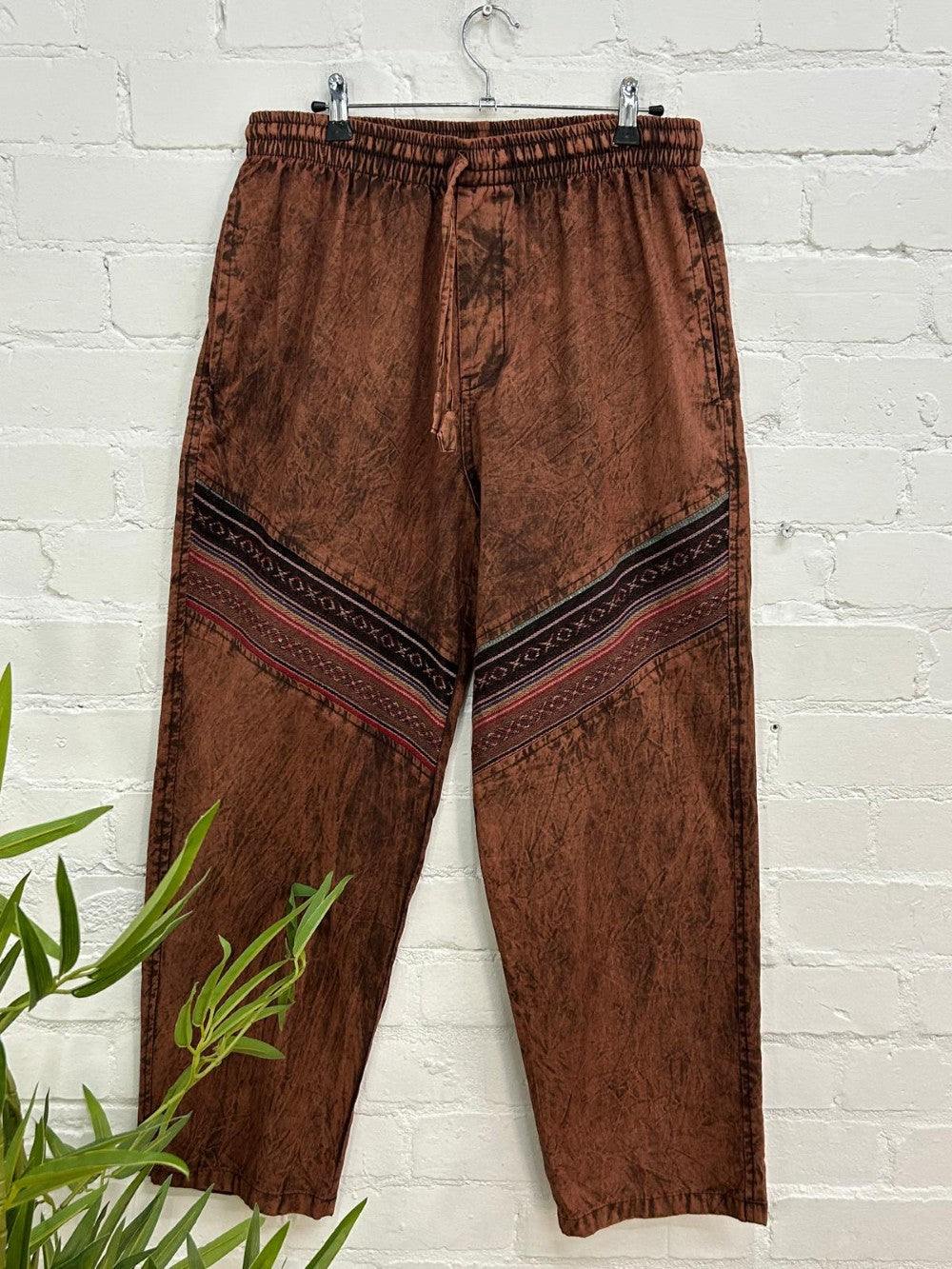 Stonewashed Trousers Straight