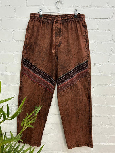 Stonewashed Trousers Straight