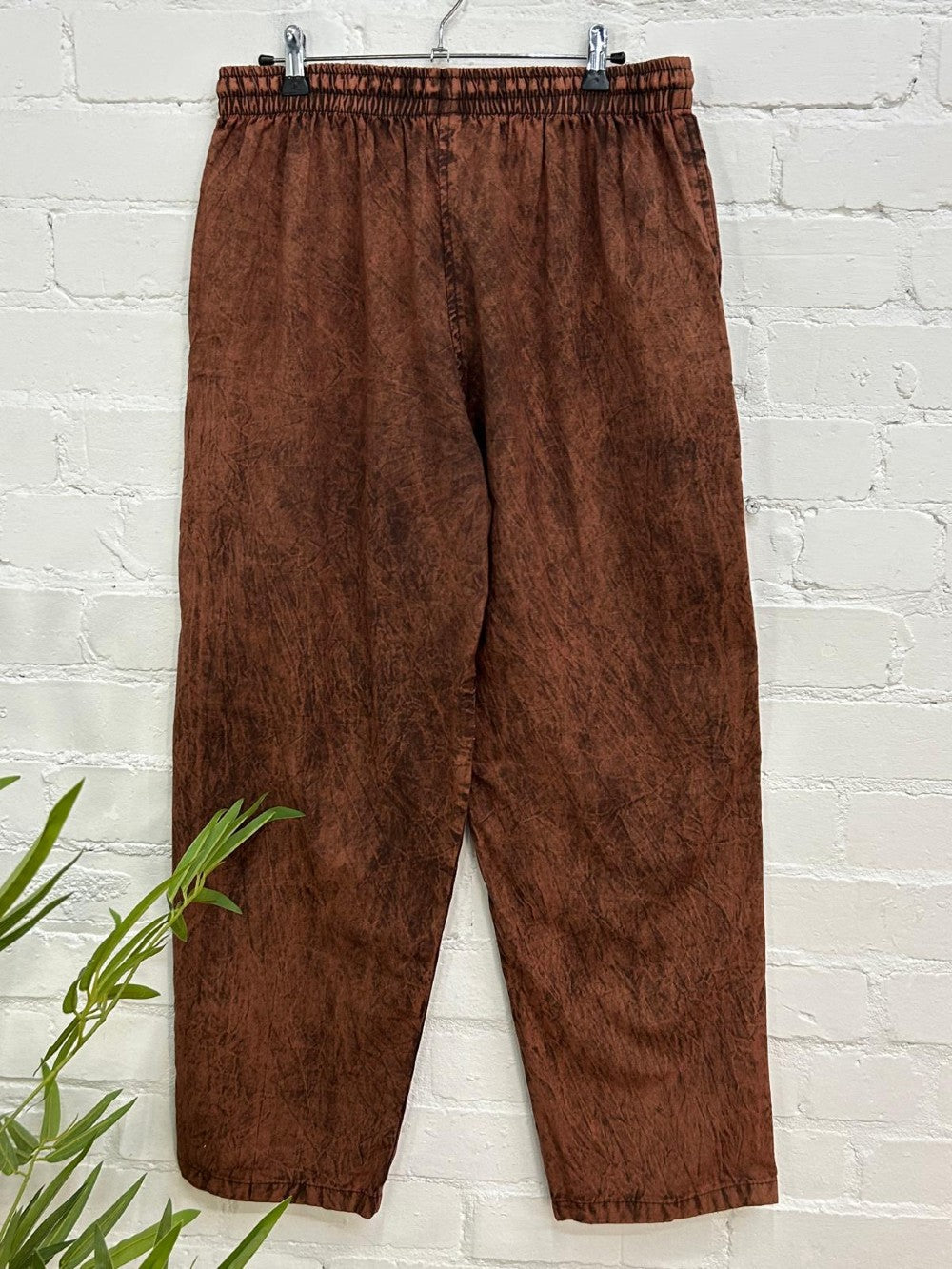 Stonewashed Trousers Straight