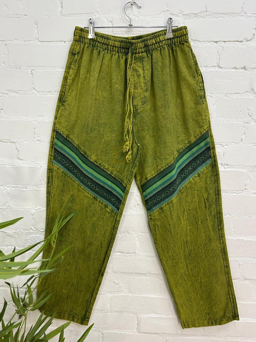 Stonewashed Trousers Straight