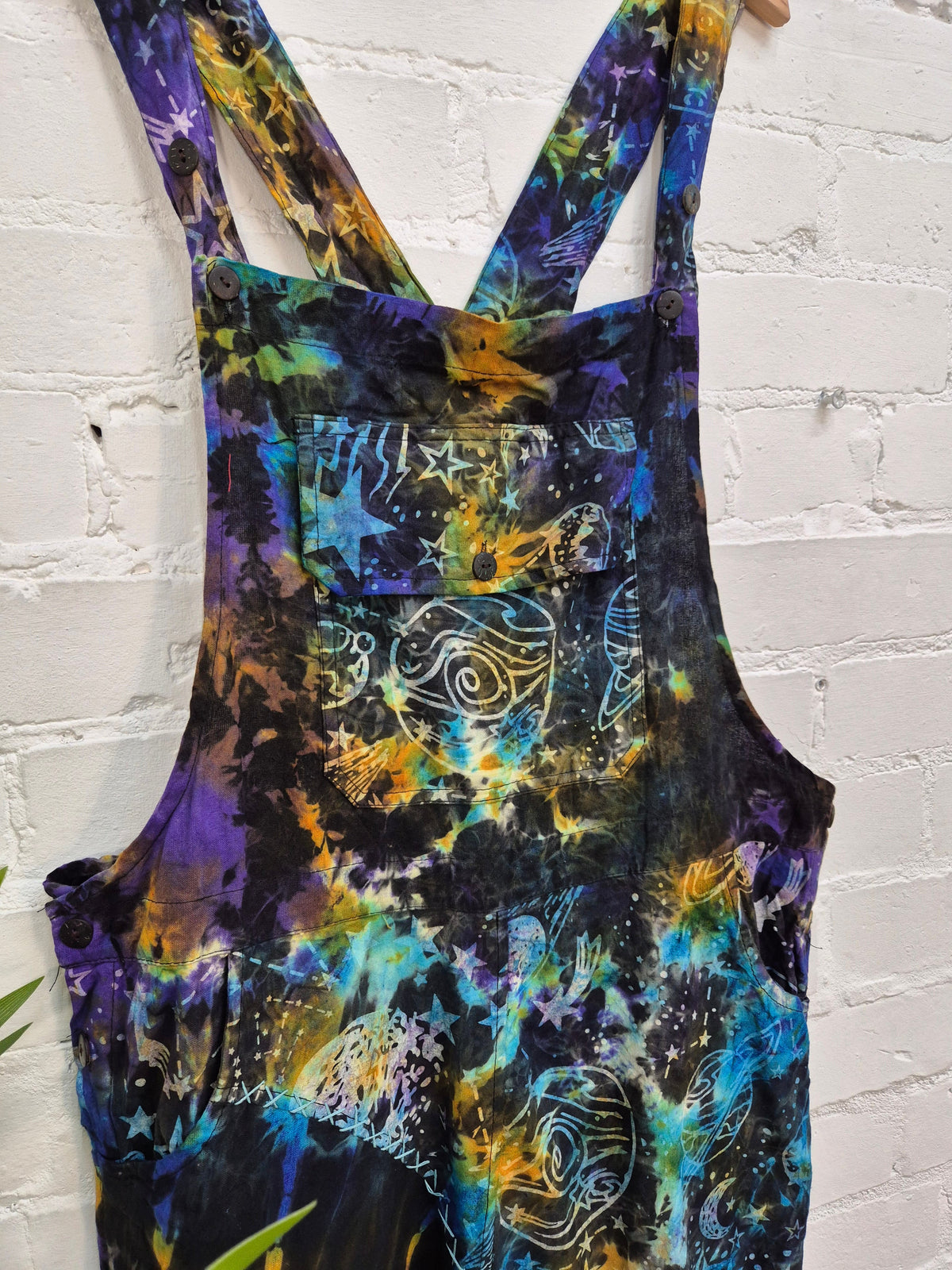 Celestial Tie Dye Dungarees