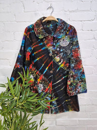 Celestial Tie Dye Long Jacket